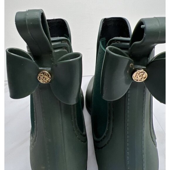 Catherine Malandrino Women's Briellie Bow Rain Boot in Green EUR 38 US 7 - Picture 4 of 8